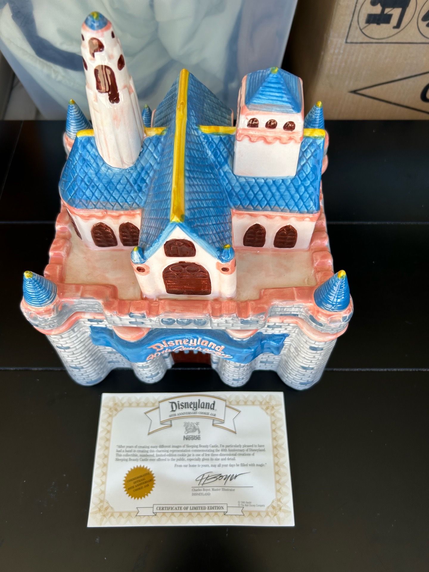 40th Anniversary Sleeping Beauty Castle Cookie Jar