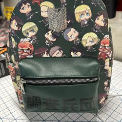 Attack On Titan Small Backpack Used Like New