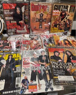 Lot of 10 Guitar World Magazines – Rock & Metal – Used
