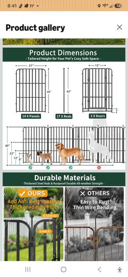 Portable Large Dog outdoor yard