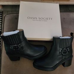 Oasis Society Women's Black Boots Size 8 Brand New