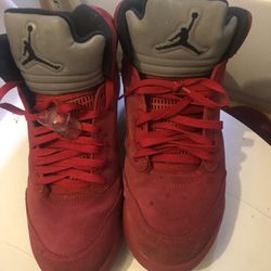 Jordan 5 Red Suede Size 12