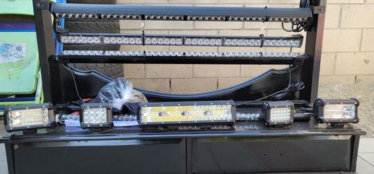 LED LIGHTS AND FLAGS ,TABLE COVERS
