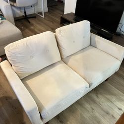 Beige Love seat Couch  