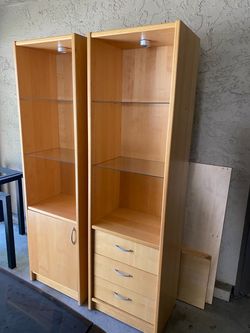 Beautiful lighted Entertainment Center / Display Cabinets for sale $100 obo