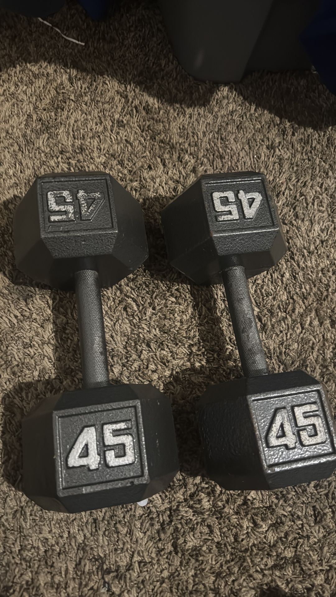 40IB dumbbells