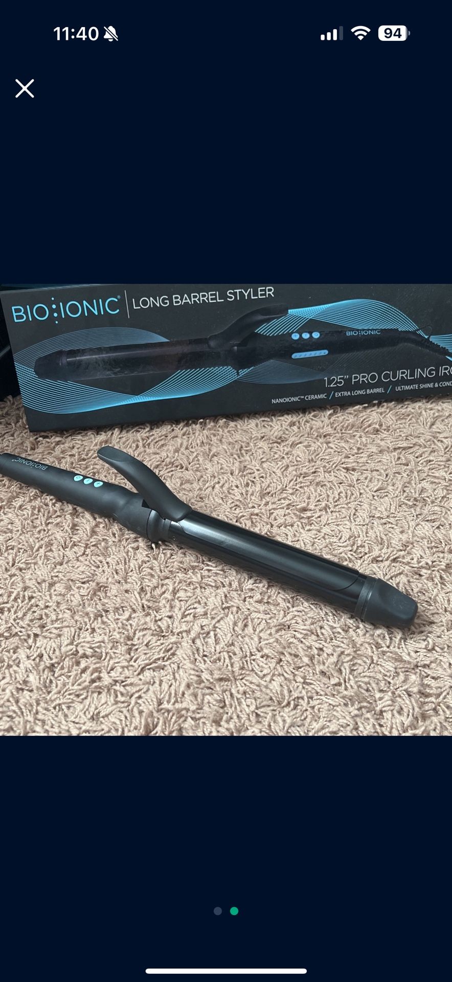 Bio Ionic 1.25” Pro Curling Iron