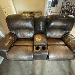 Brown Leather Couches 