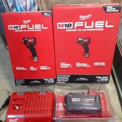 NEW MILWAUKEE M18 FUEL IMPACT WRENCH KIT 