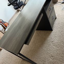 55" Office Desk w/ 2 Drawers and Keyboard Tray