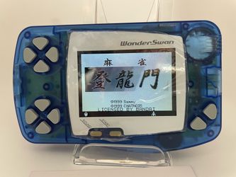 Crystal Blue WonderSwan - Upgraded Backlit Screen - For Sale or Trade