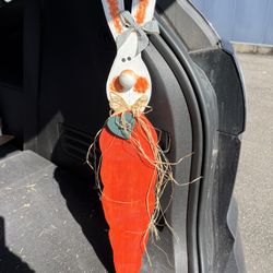 Wooden Bunny Decoration 