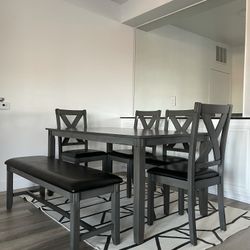 Grey Dining Table Set