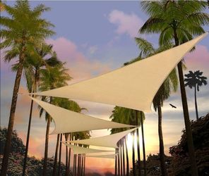 Beige Triangle Sun Shade 32x32x32
