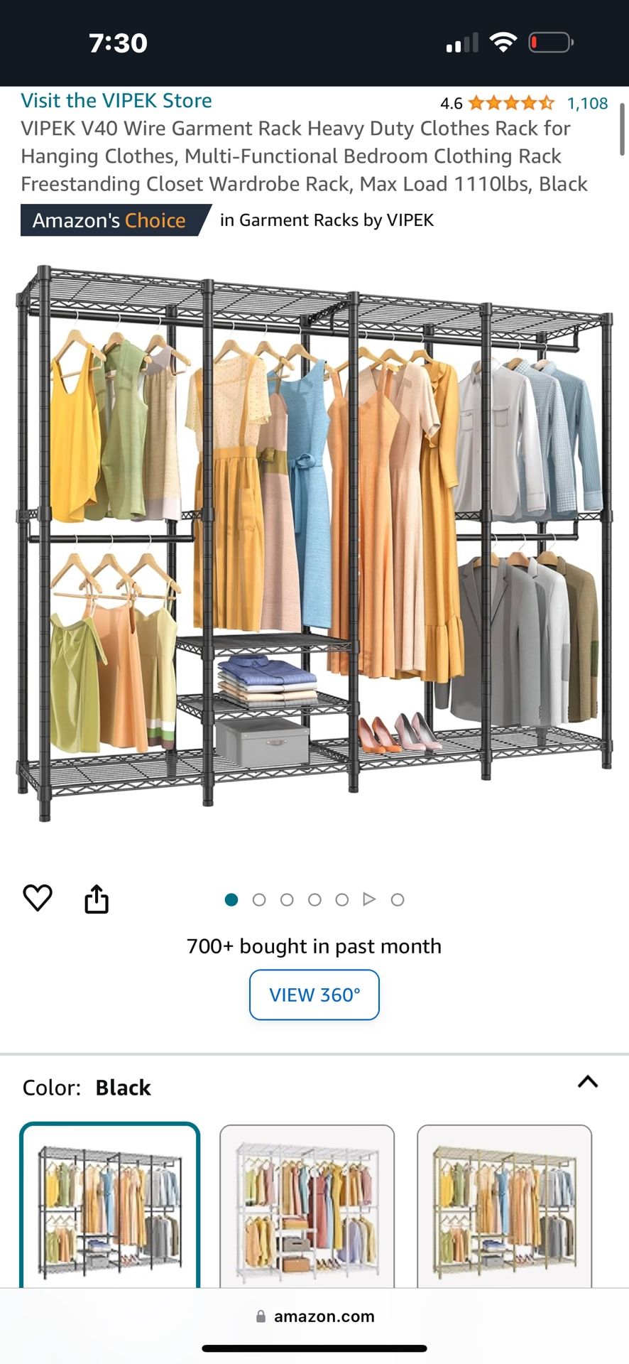 Heavy Duty Clothes Rack $80 Still In Box