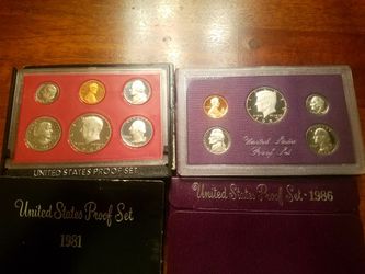 (9) 1980's United States Proof Sets