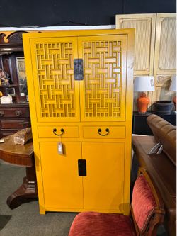 Yellow Chinese Cabinet - SKU: DD1G1G