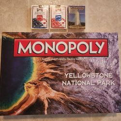 1 Unopened BRAND NEW MONOPOLY & 3 UNOPENED BRAND NEW CARD GAMES