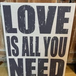 Love Is All You Need Canvas