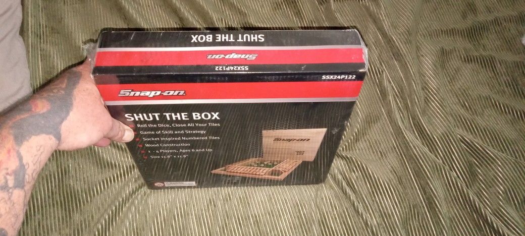 Factory Sealed Factory Snapon Shut The Box Collector Board Game