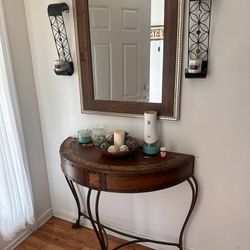 Entryway Table & Mirror