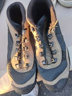 Hiking Boots Navy and Tan