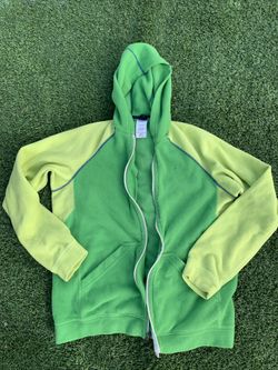 Patagonia Boys Kids Two Tone Green Zip Up Hoodie Jacket Sz XL (14)