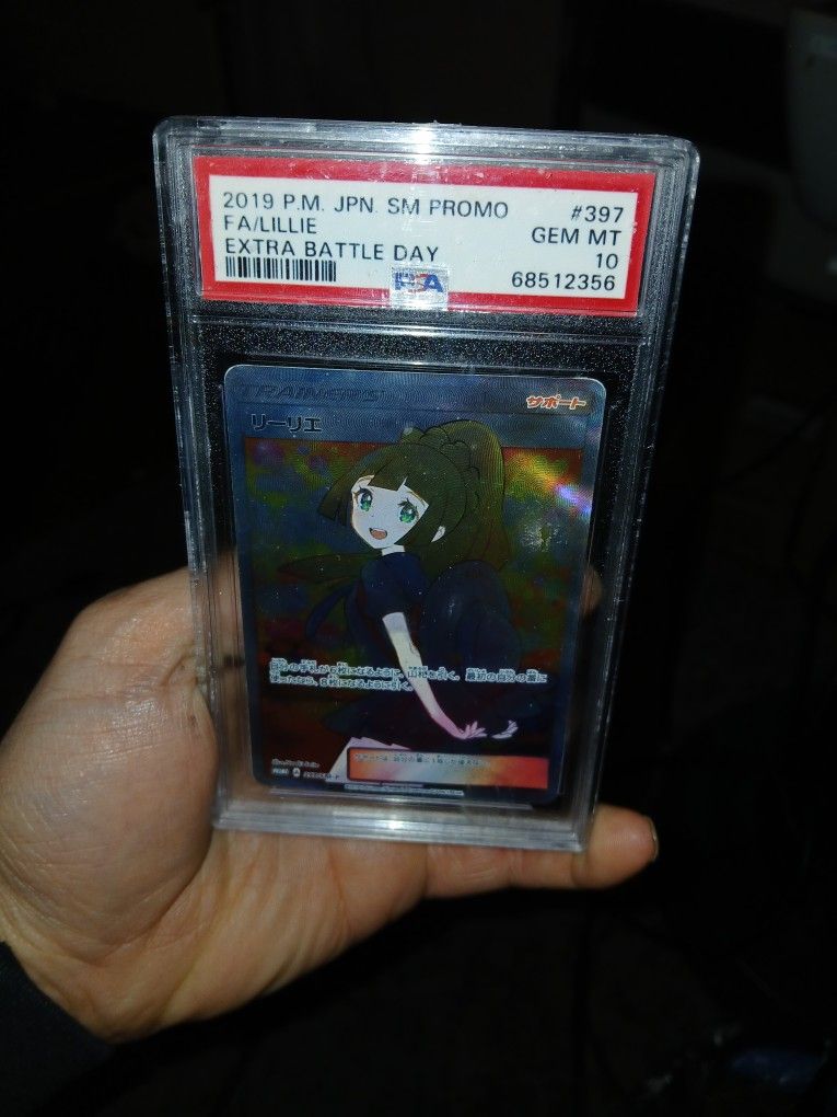 Psa10 JAPANESE Extra Battle Day LILLIE POKEMON Card