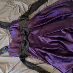 Purple Silk Dress 