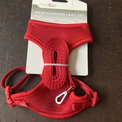 Good2Go Mesh Harness Lead Set For Cats In Red NEW 