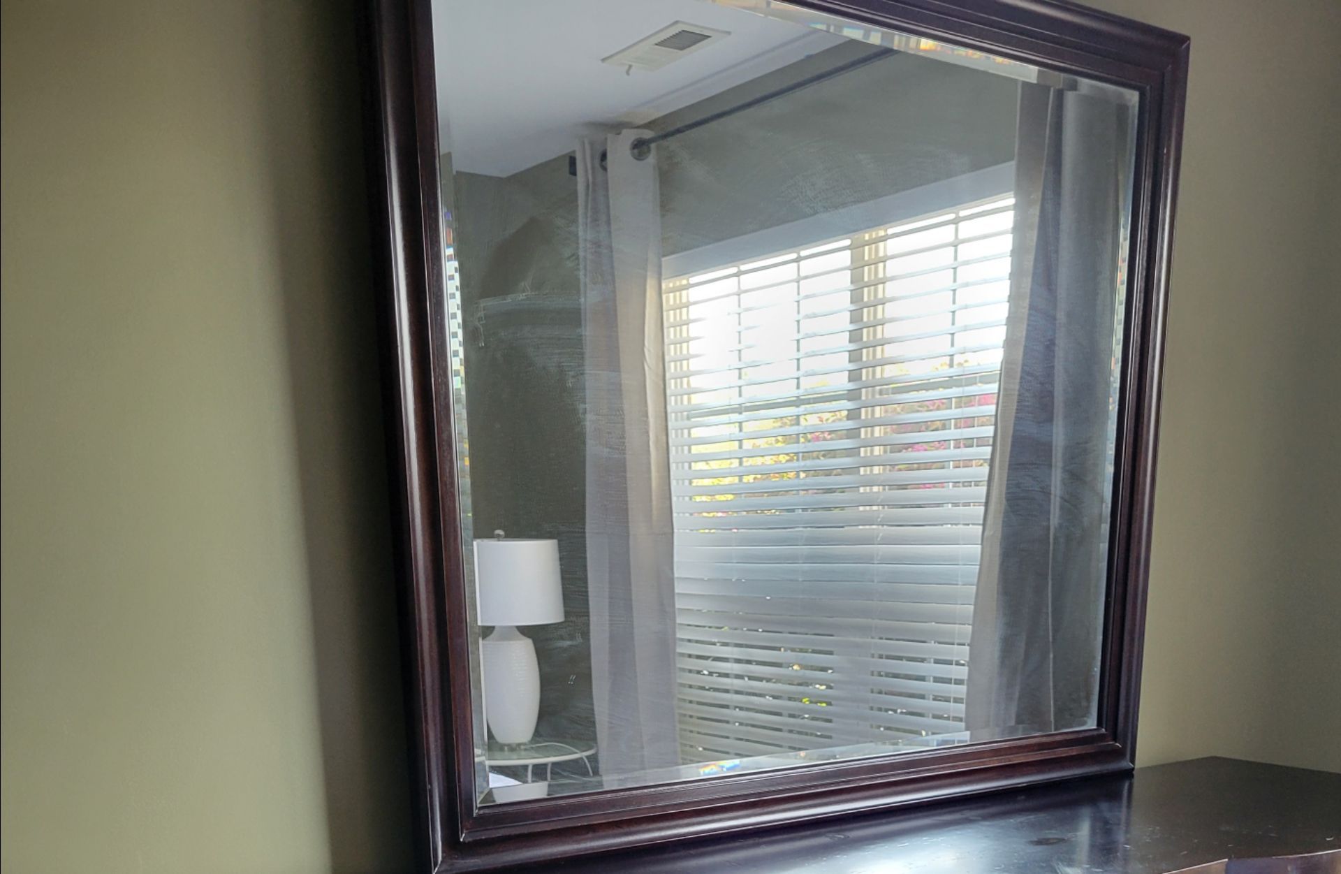 Heavy Large Contemporary-Designed Rectangle Mirror