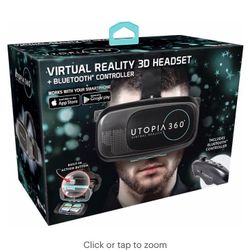 VR Headset With Bluetooth Controller