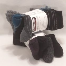 Ladies' Merino Wool Blend Crew Sock Available in Blue  4-Pack