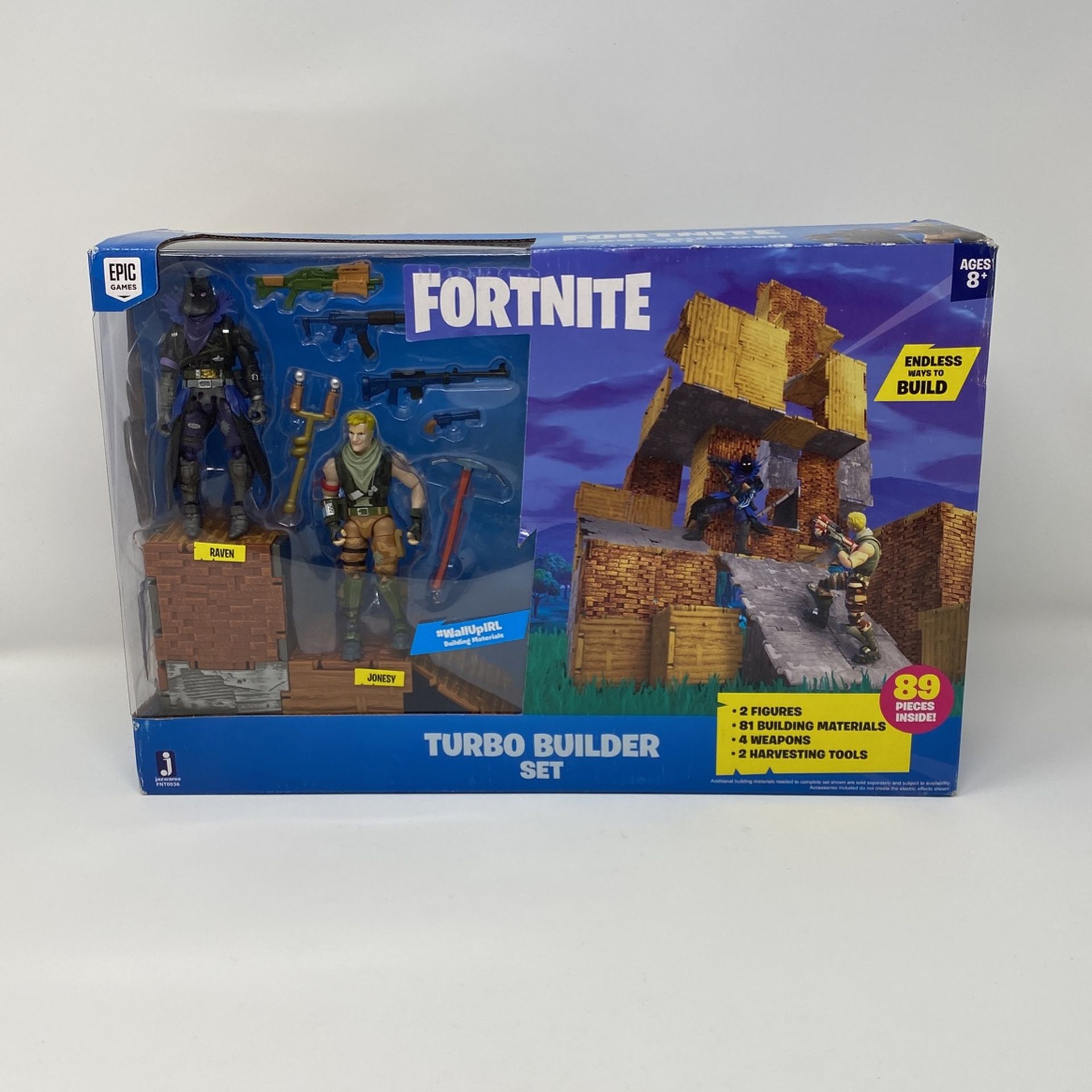 Fortnite Turbo Builder Set 2 Figure Pack, Jonesy & Raven NEW!!!