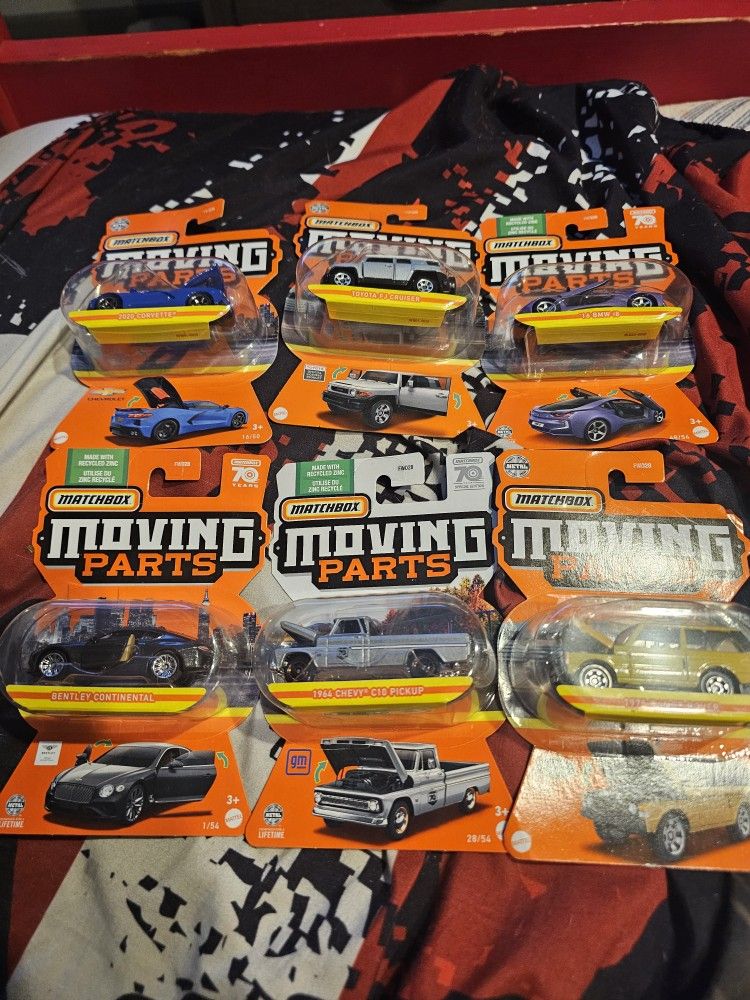 Match Box Cars Moving Parts Brand New