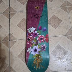 MONARCH PROJECT SKATEBOARDS SKY BROWN AUTOGRAPHED PRO MODEL THE FLOWER GARDEN LOGO 