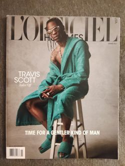 TRAVIS SCOTT RARE MAGAZINE L'OFFICIEL HOMMES SPRING 2021