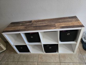 White Cube Storage Shelf