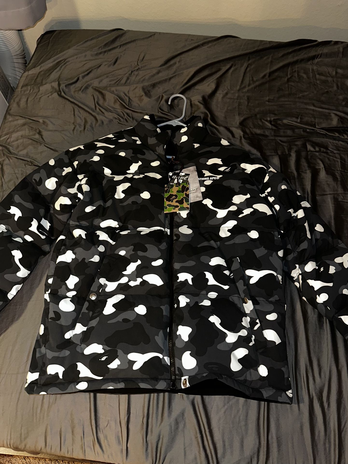 Bape City Camo Reversible down puffer jacket