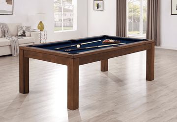 Penelope II Pool Table in Whiskey with Dining Top, 7'  