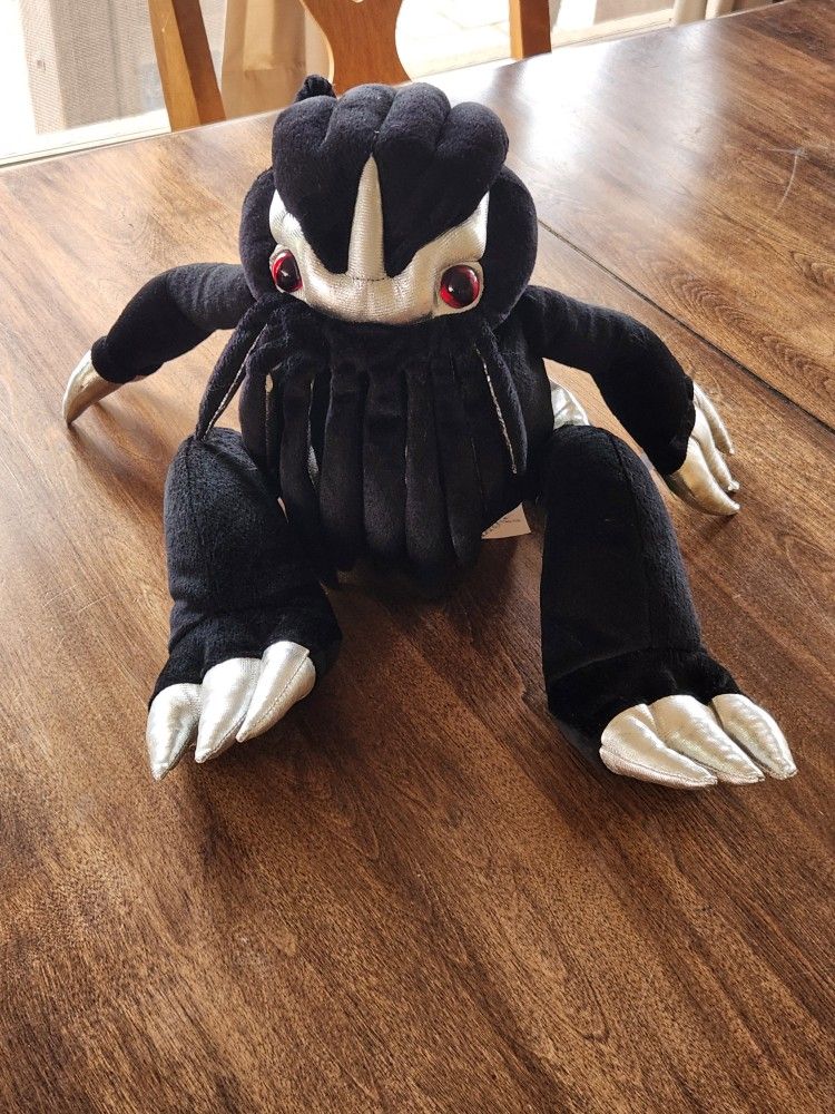 16" Gothic / Goth Black Cthulhu Plush Toy Vault # HP006 Adjustable Wings - W/Tags, Like New, Clean