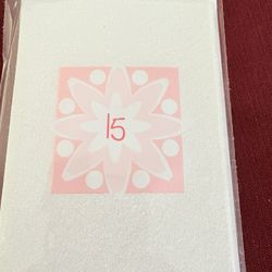 8 Glittered Cards with Envelopes