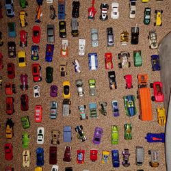 Box Of Cars (Hot Wheels, Matchbox, and other brands)