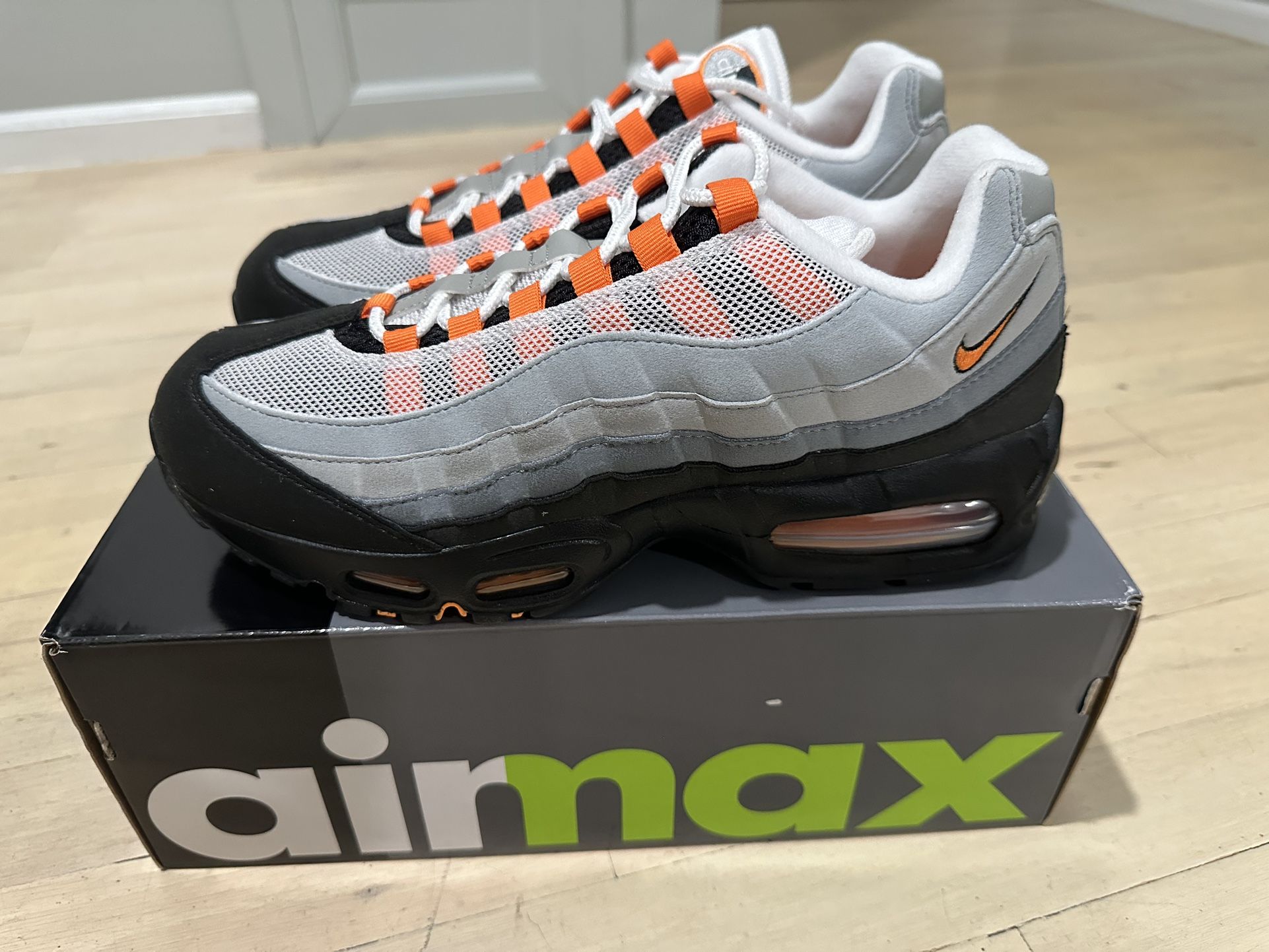 Nike Air Max 95 Big Bubble Bright Mandarin Size 9