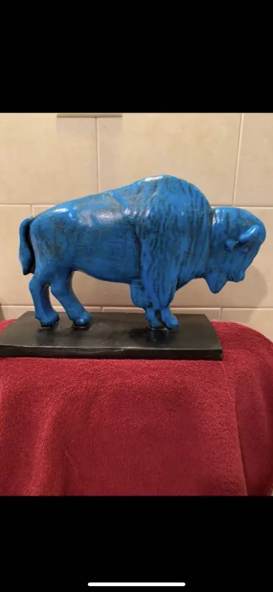 The Blue Buffalo Statue
