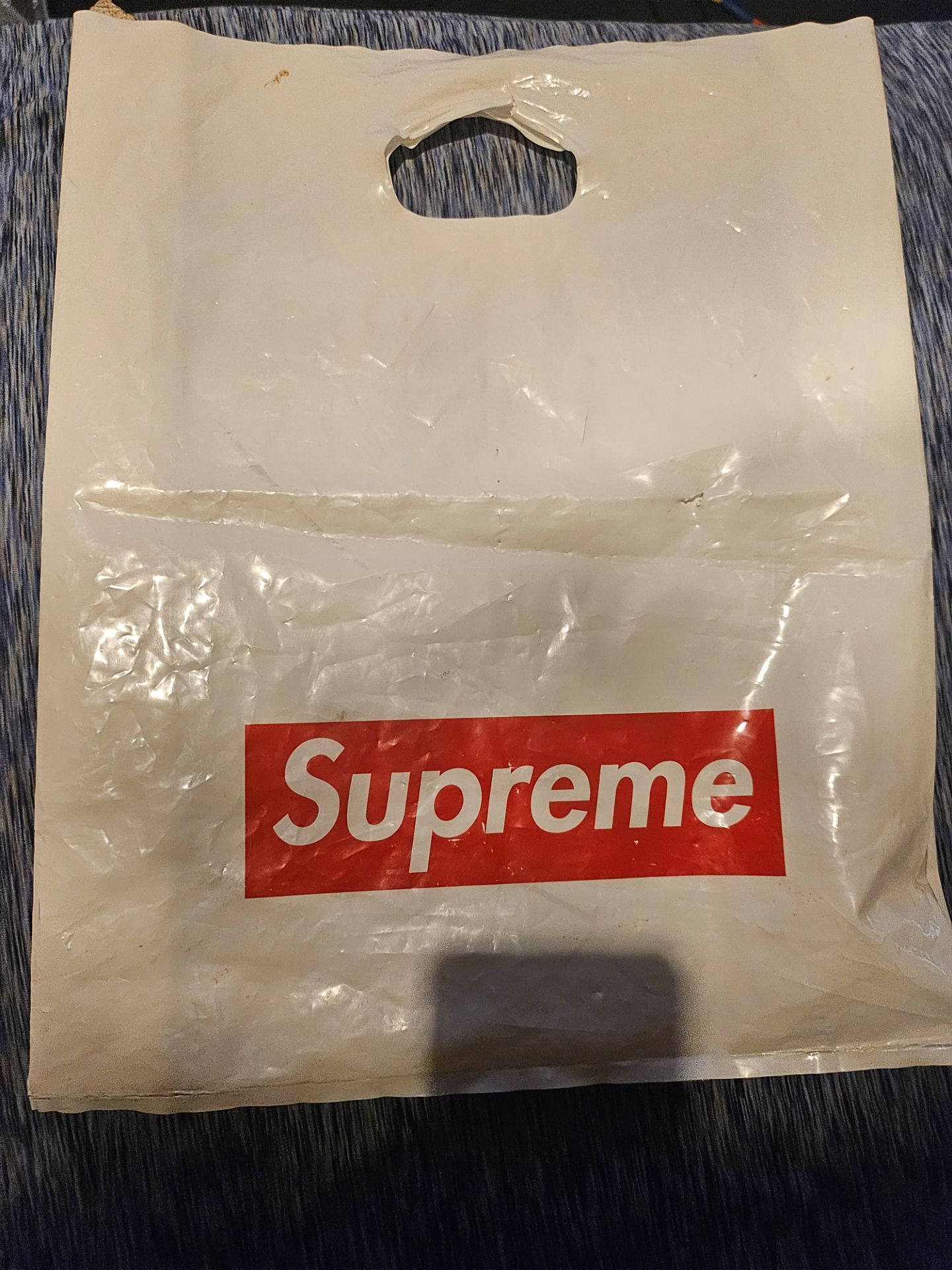 Supreme plastic bag
