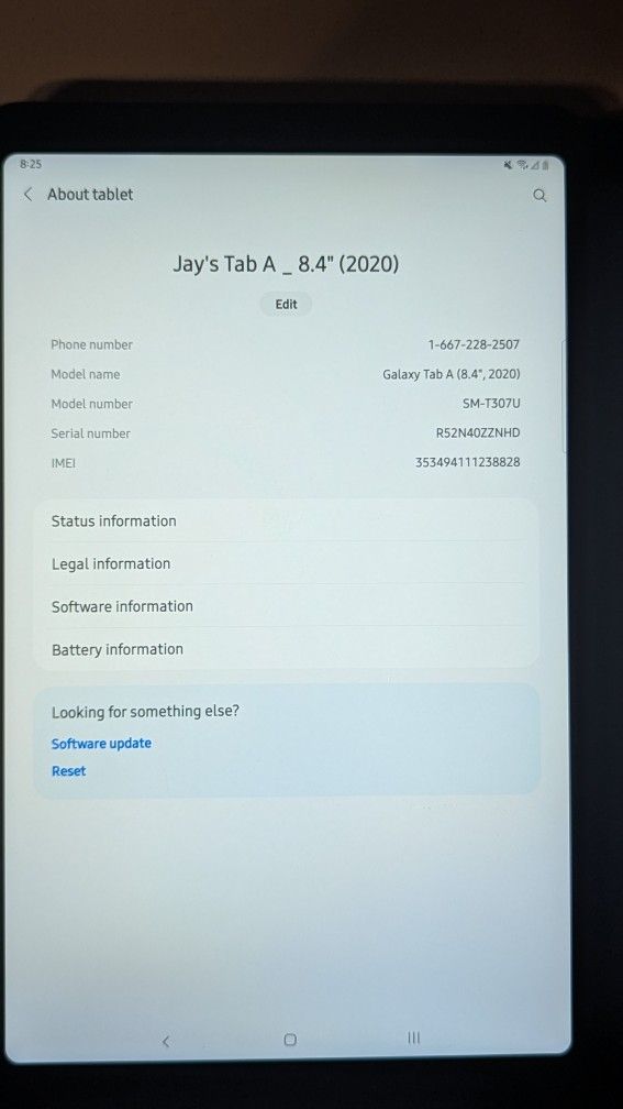 Samsung Tab A 8.4" LTE