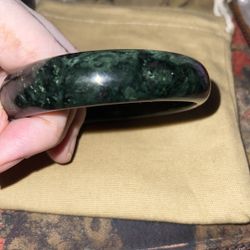 Certified Genuine Jade bangle 64mm for large Wrist