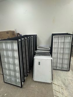 2x4 and 2x2 lights with LED tubes