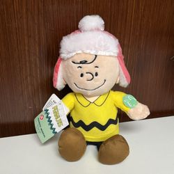 Peanuts Charlie Brown Musical Plush Toy with Pink Hat